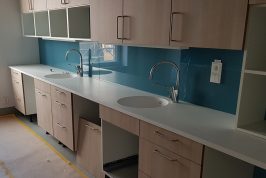 Countertops for healthcare