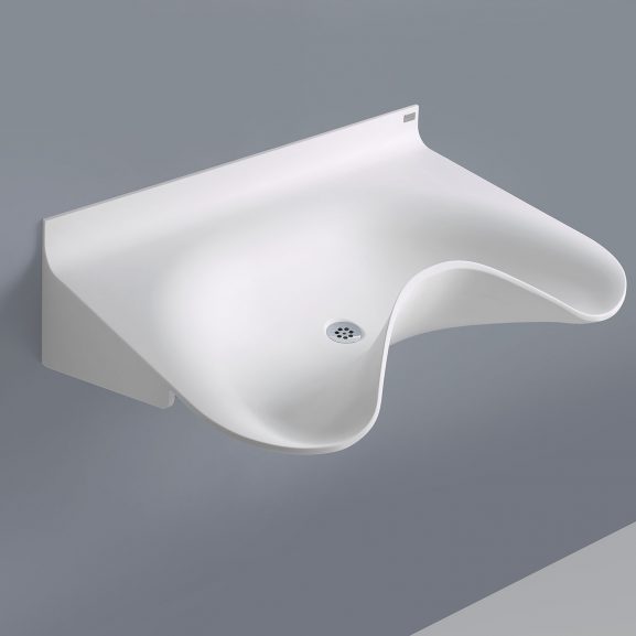 NOAS Surgery Sink OV860GW-00 in DuPont Corian are intended for use in hospitals, private clinics, dentists, veterinarians and laboratories